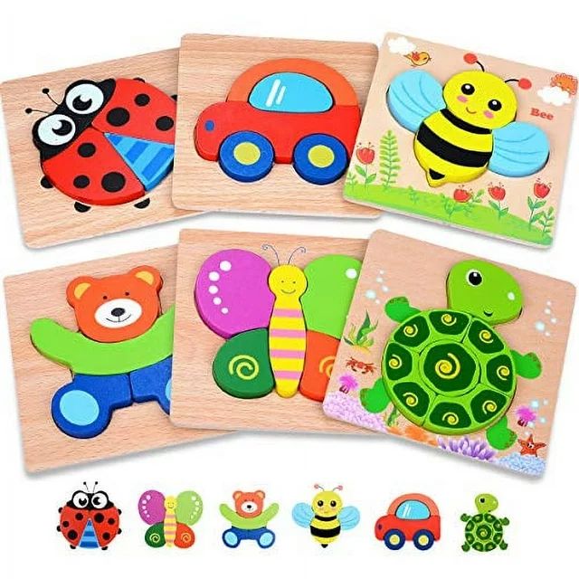 MAGIFIRE Wooden Toddler Puzzles Gifts Toys for 1 2 3 Year Old Boys Girls Baby Infant Kid Learning... | Walmart (US)