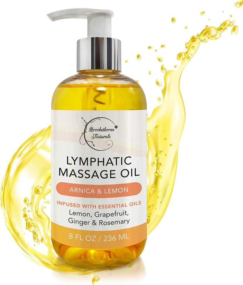 Lymphatic Massage Oil for Massage Therapy | 100% Natural Lymphatic Drainage Oil | Premium Quality... | Amazon (US)