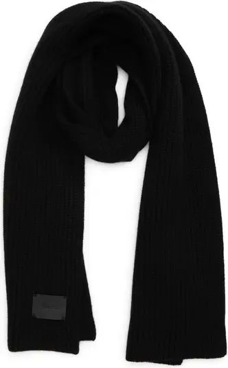 Vince Wool & Cashmere Shaker Stitch Rib Scarf | Nordstrom | Nordstrom