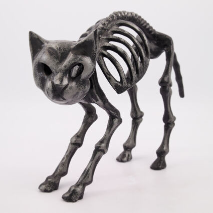 Black Halloween Cat Skeleton 31x44cm | TK Maxx
