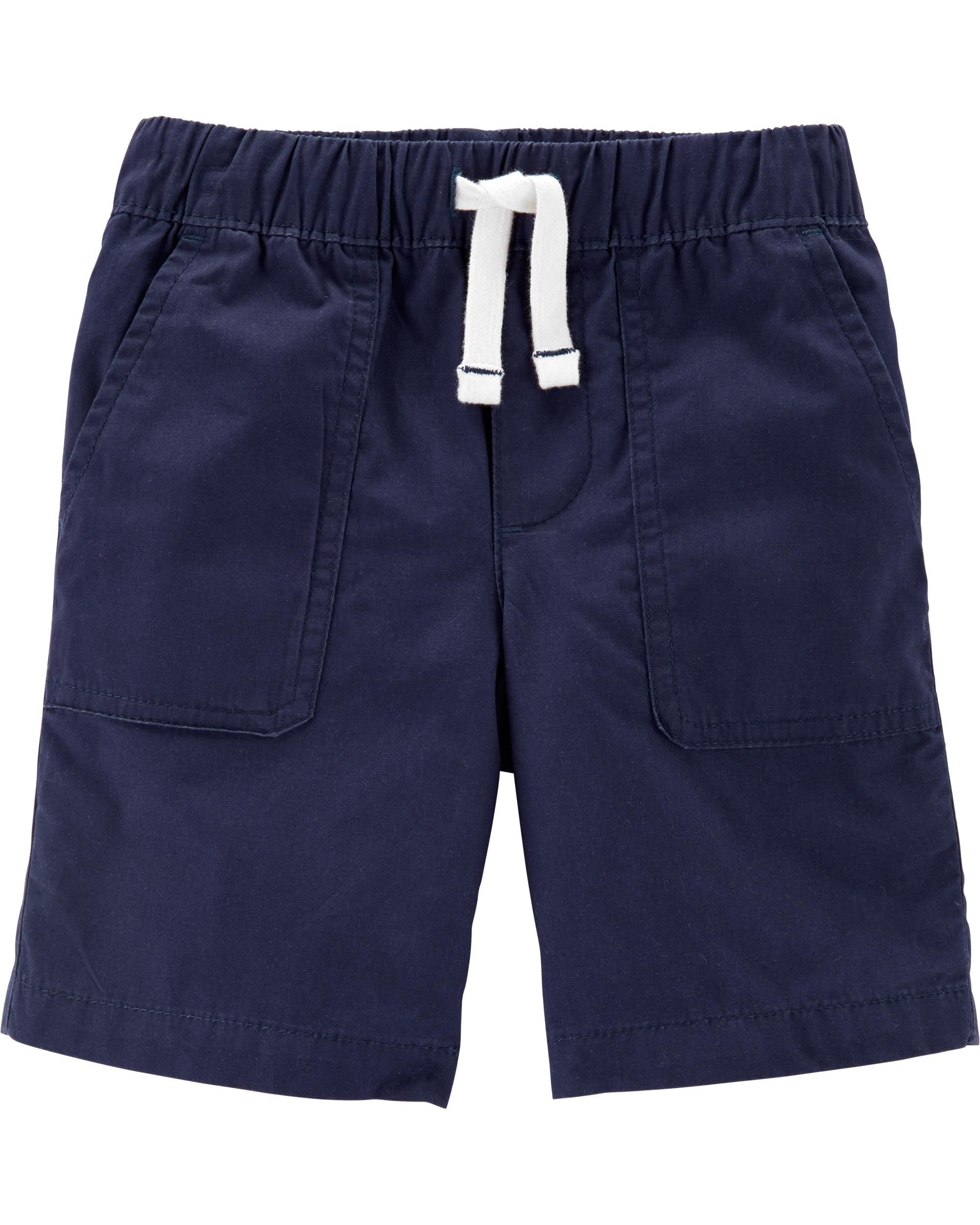 Pull-On Poplin Shorts | carters.com | Carter's