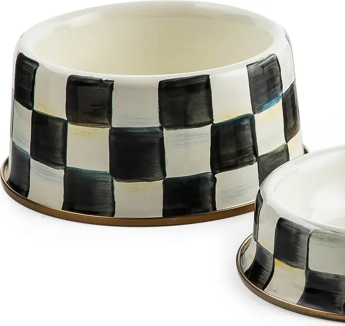 Medium Courtly Check Pet Dish | Nordstrom