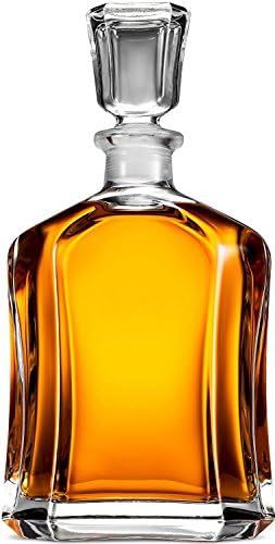 Paksh Capitol Glass Decanter with Airtight Geometric Stopper - Whiskey Decanter for Wine, Bourbon... | Amazon (US)