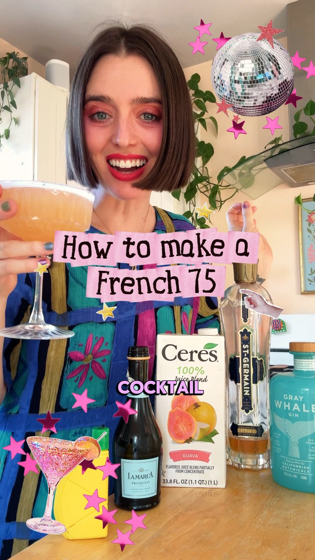 a spin on the classic French 75 💖 Guava juice always makes everything more delicious in my opinion 😘 

✨Guava French 75✨

• 1oz Gin
• 1/5oz Elderflower Liquor
• 1/5oz Lemon Juice
• 2oz Guava Juice
• Topped off with Champagne or Prosecco 

#cocktail #Recipe #french75 #beverage

#LTKHome #LTKfoodie