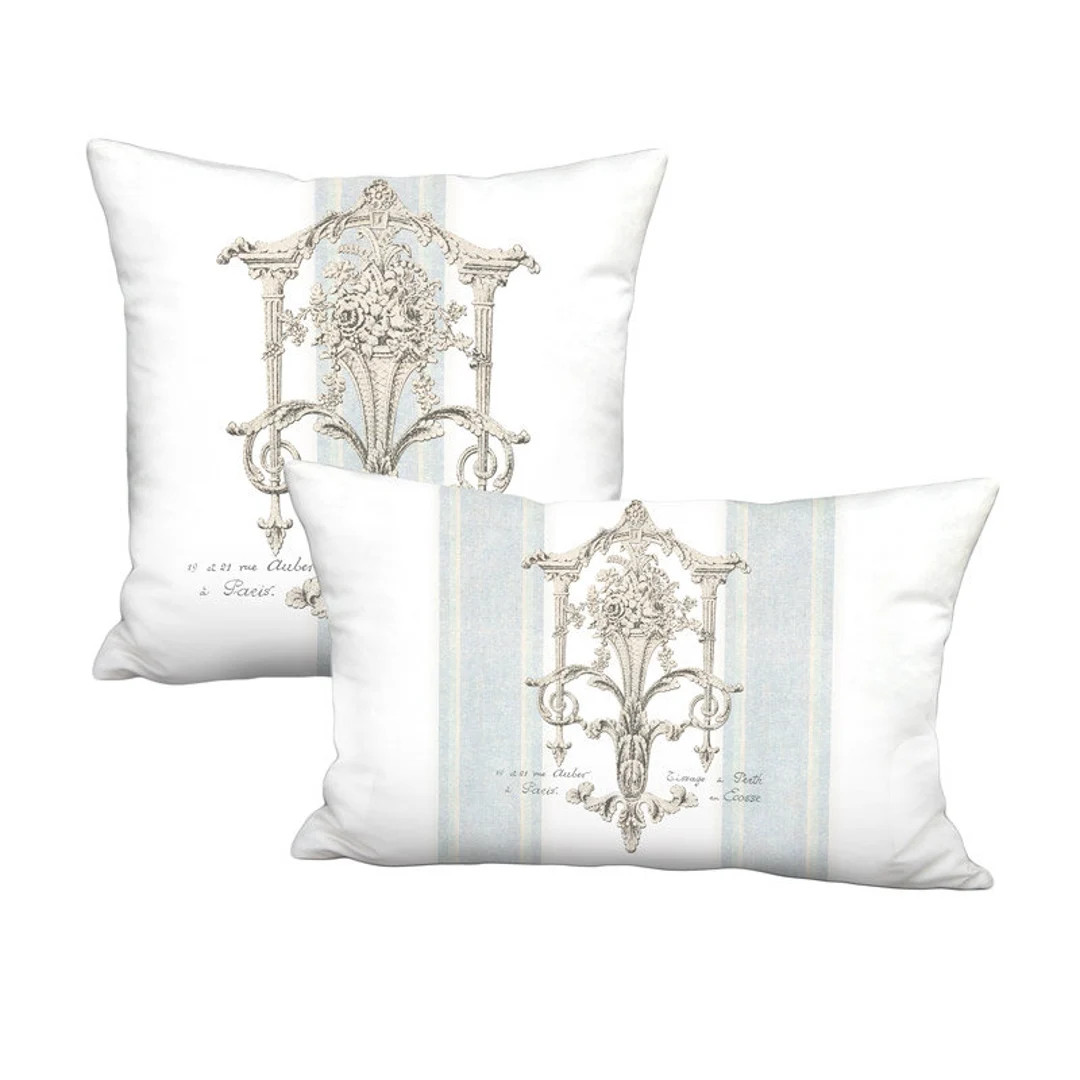 Château De Versailles French Country Grain Sack Style Pillow Cover Pillow 12x18 12x20 14x20 14x2... | Etsy (US)