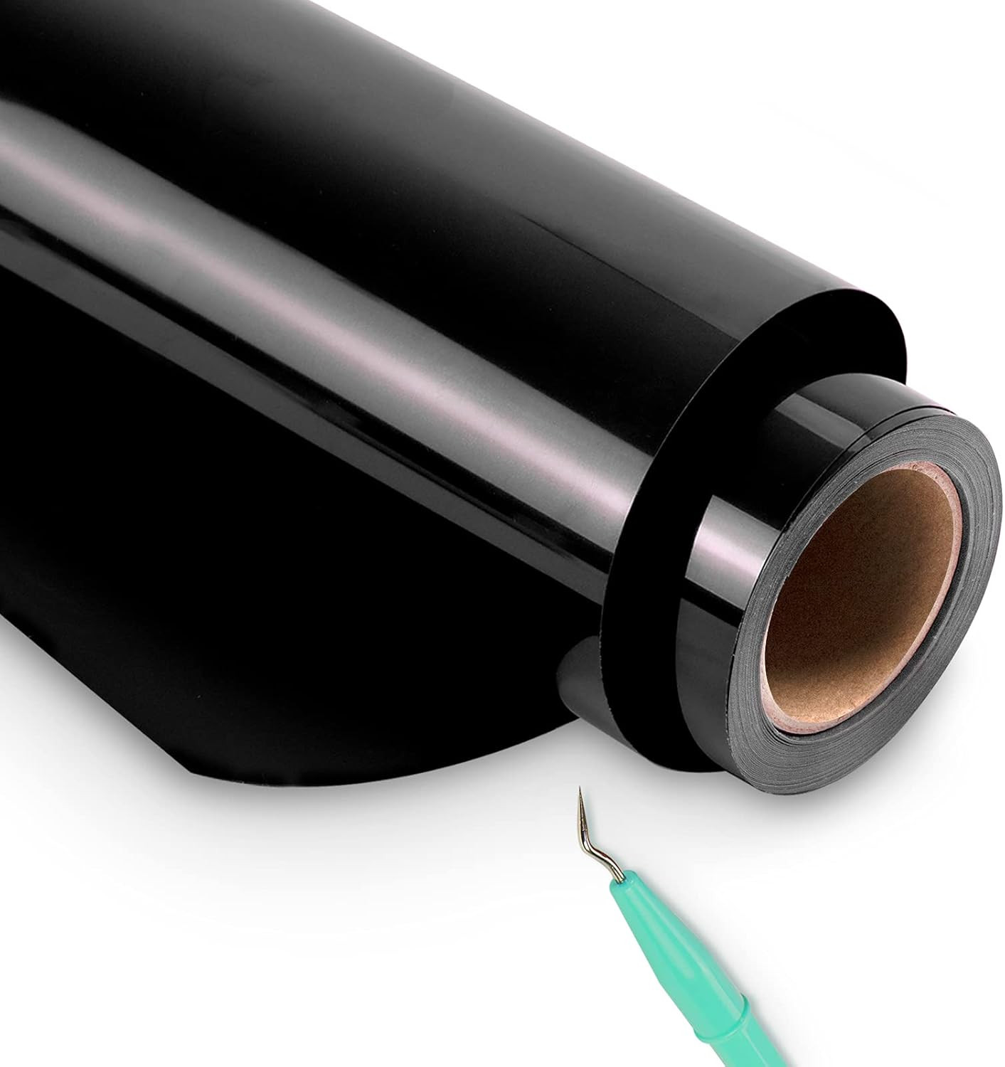 HTVRONT Black Heat Transfer Vinyl Roll - 12" x 25ft Black Iron on Vinyl, Clothing Heavy Duty Blac... | Amazon (US)