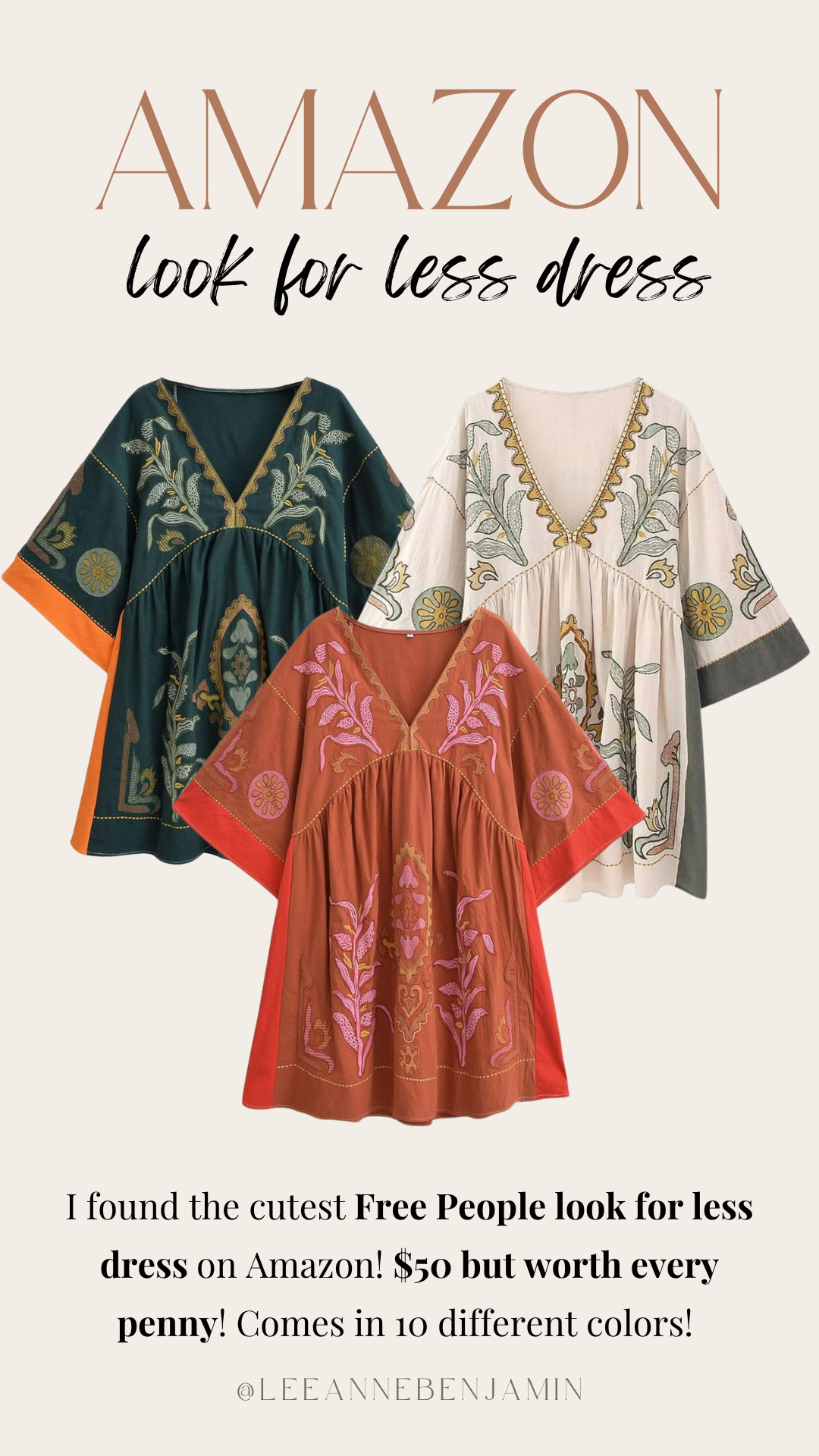 New find on Amazon! Free People look for less dress that does not skip on quality! Comes in 10 different colors and is worth every penny! 

 

#LTKFindsUnder50 #LTKMidsize #LTKFindsUnder100