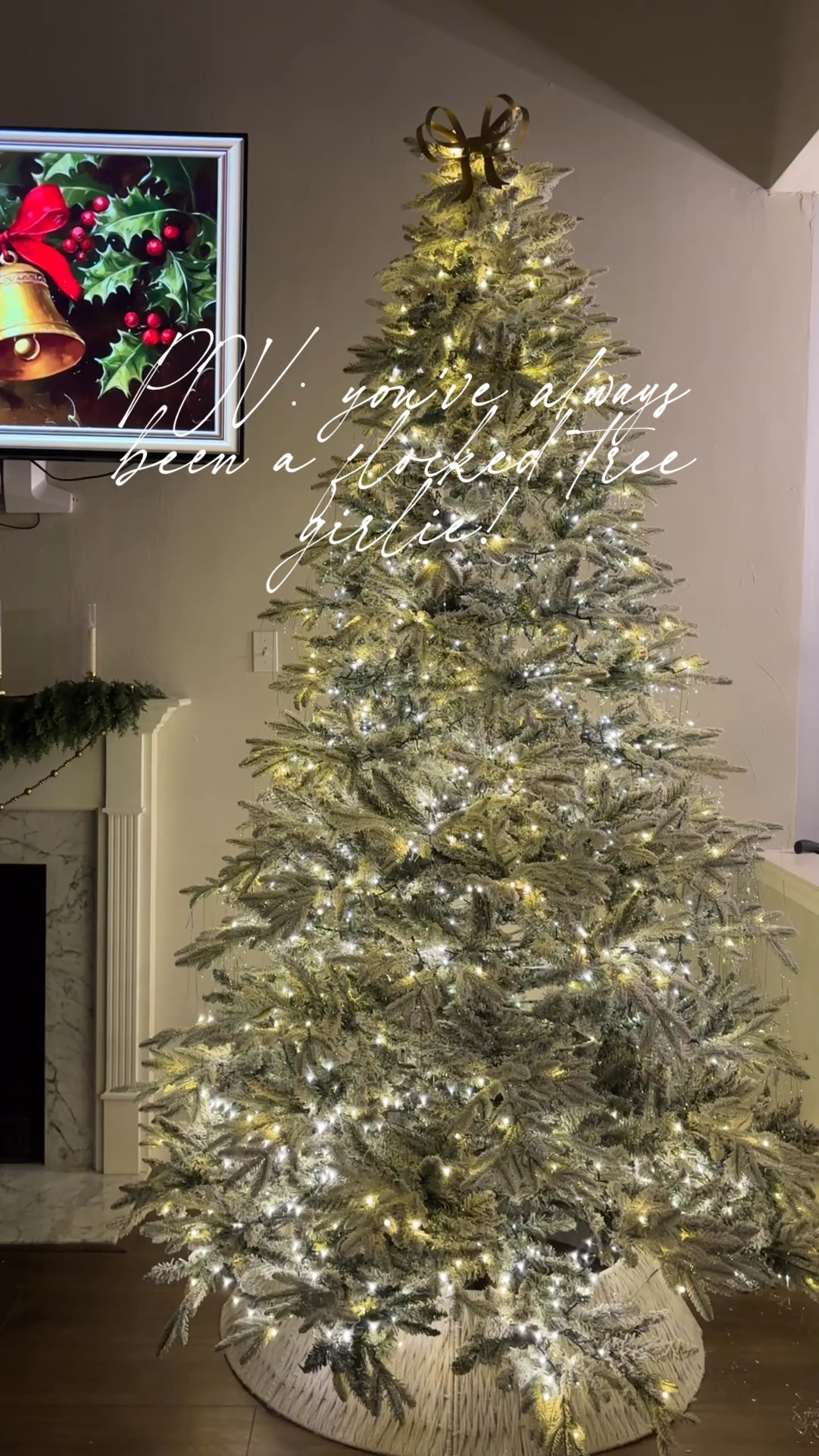 There’s just something so nostalgic about flocked trees! Soft, snowy, & perfectly cozy for Christmas 🤍🎄


















.
.
.
.
.
#christmasfinds #christmastree #flockedchristmastree #twinklinglights #holidaymagic #cozychristmas #holidaydecor #christmastreedecorating 

#LTKSeasonal #LTKCyberWeek #LTKHoliday