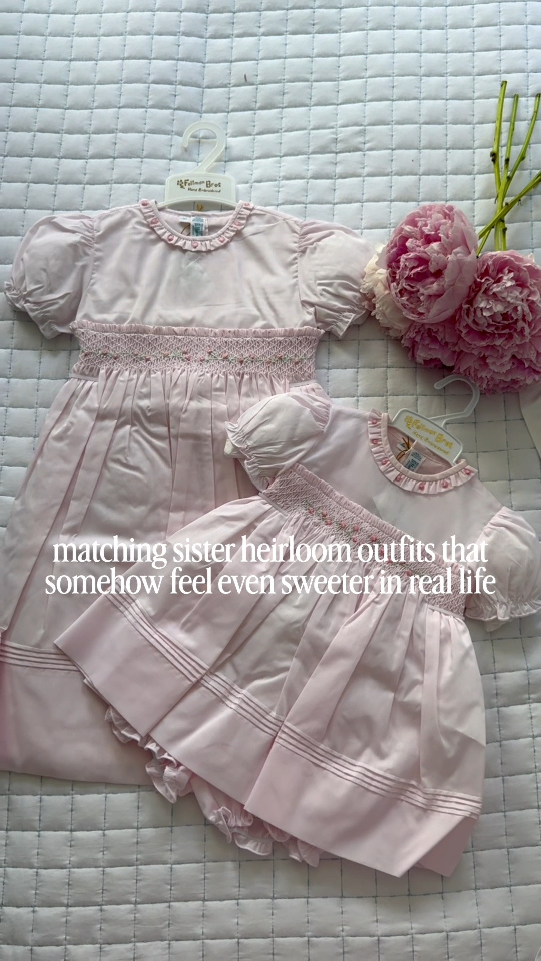 the sweetest sister matching outfits 🩷 these heirloom outfits are absolutely adorable. 

The timeless details and matching styles are the kind of pieces that get passed down for years.

#LTKBaby #LTKKids #LTKmomlife