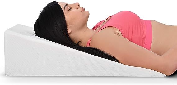 Bed Wedge Pillow With Memory Foam Top – Ideal For Comfortable - Restful Sleeping – Alleviates... | Amazon (US)