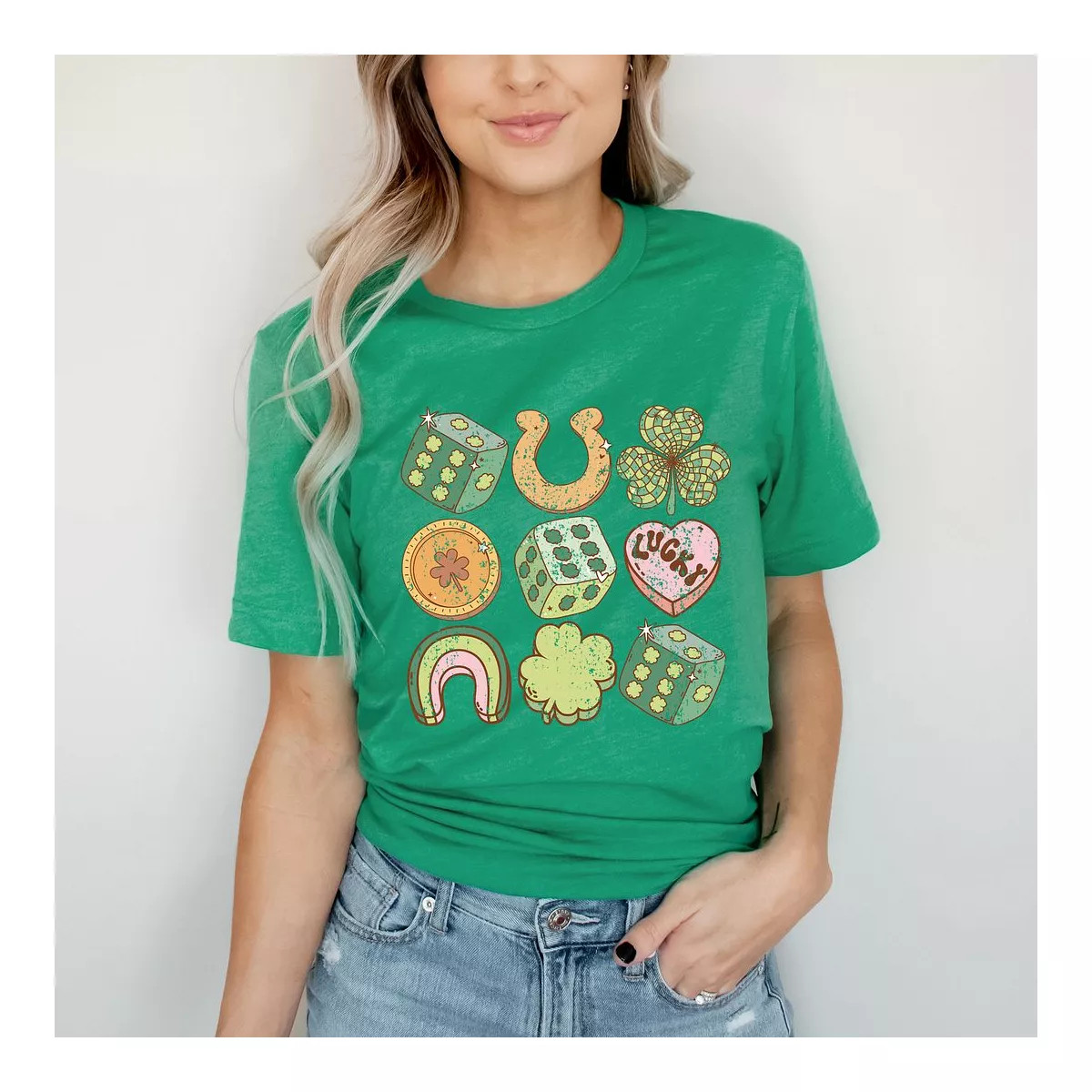 Simply Sage Market Women's St. Patrick's Charm Chart Short Sleeve Graphic Tee | Target
