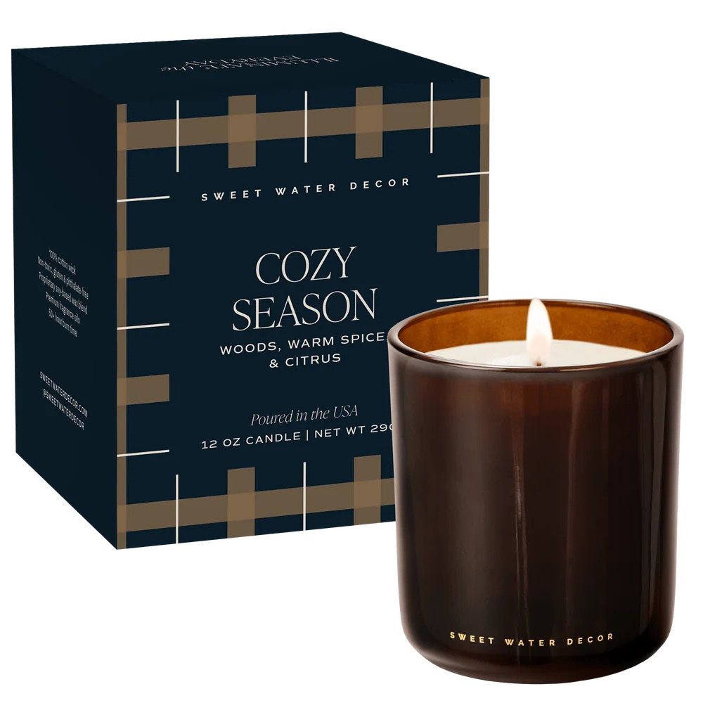 Cozy Season Candle | Non-Toxic Fall Fragrance for Home, Cozy Gifts | Sweet Water Decor, LLC
