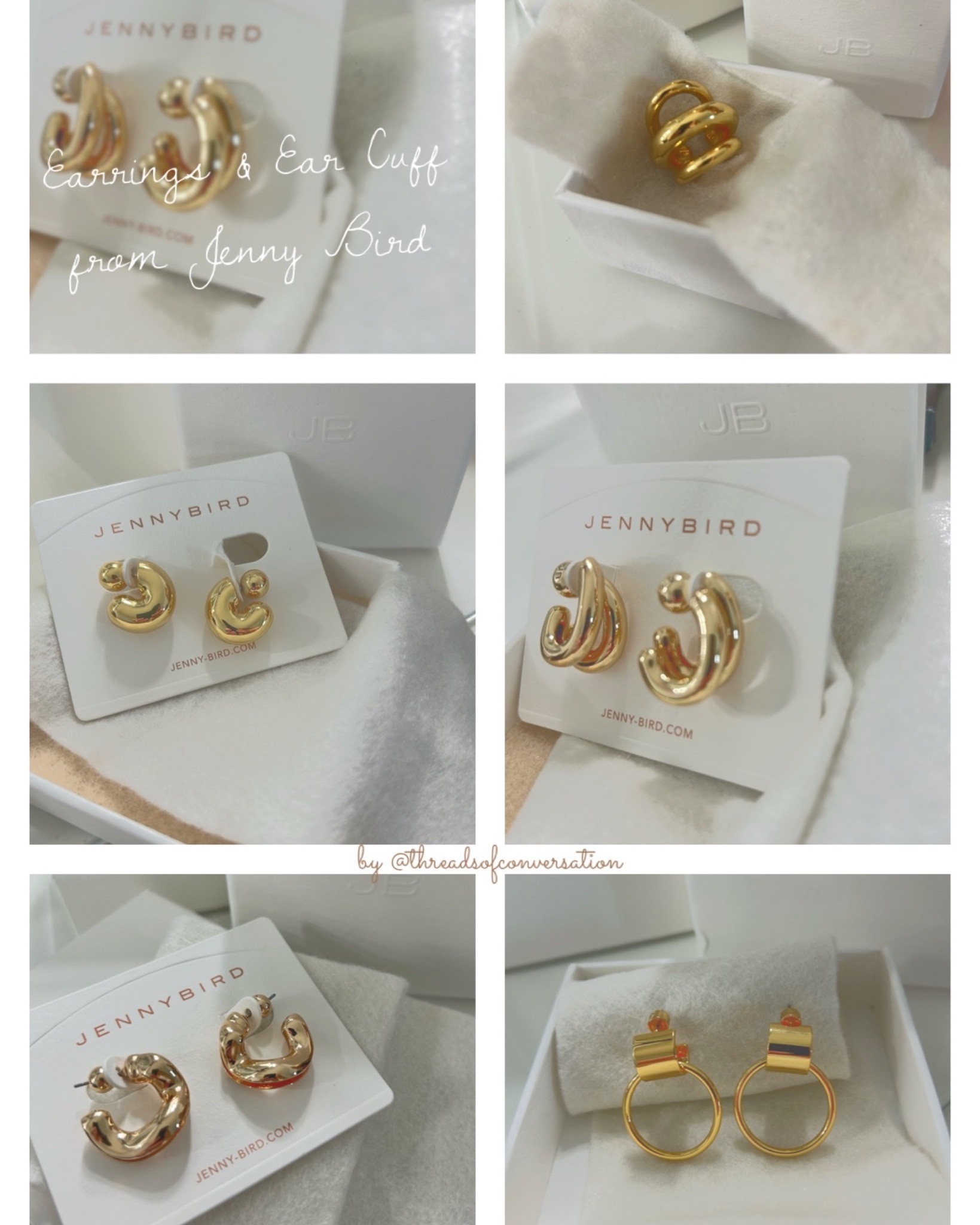 after I posted about my new found obsession for Jenny Bird’s lift earring backs (seriously - try them. or gift them!) the brand was kind enough to gift me the pieces on my wishlist. the quality for the price is unmatched. all of these come in silver as well if you’re not into gold. I’ve linked all of them, including the lift earring backs in my bio link. 

my pride and joy is this chunky ear cuff that I’ve been been dreaming of finding. I’ve searched high and low for a cuff that (actually) fits my ear, doesn’t irritate my sensitive skin, and is COMFORTABLE. this cuff is a winner! be prepared for the “where’d you get that?” question. thank you Jenny Bird! 

#LTKSale #LTKGiftGuide #LTKstyletip