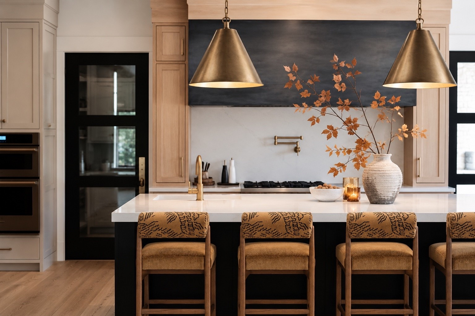 I love to see what different counters look like and these are the two main contenders. My husband voted shearling and then to compromise. I think I’ll get the other fabric in a bench, which would be awesome. Click on the product photo to see the other finishes.