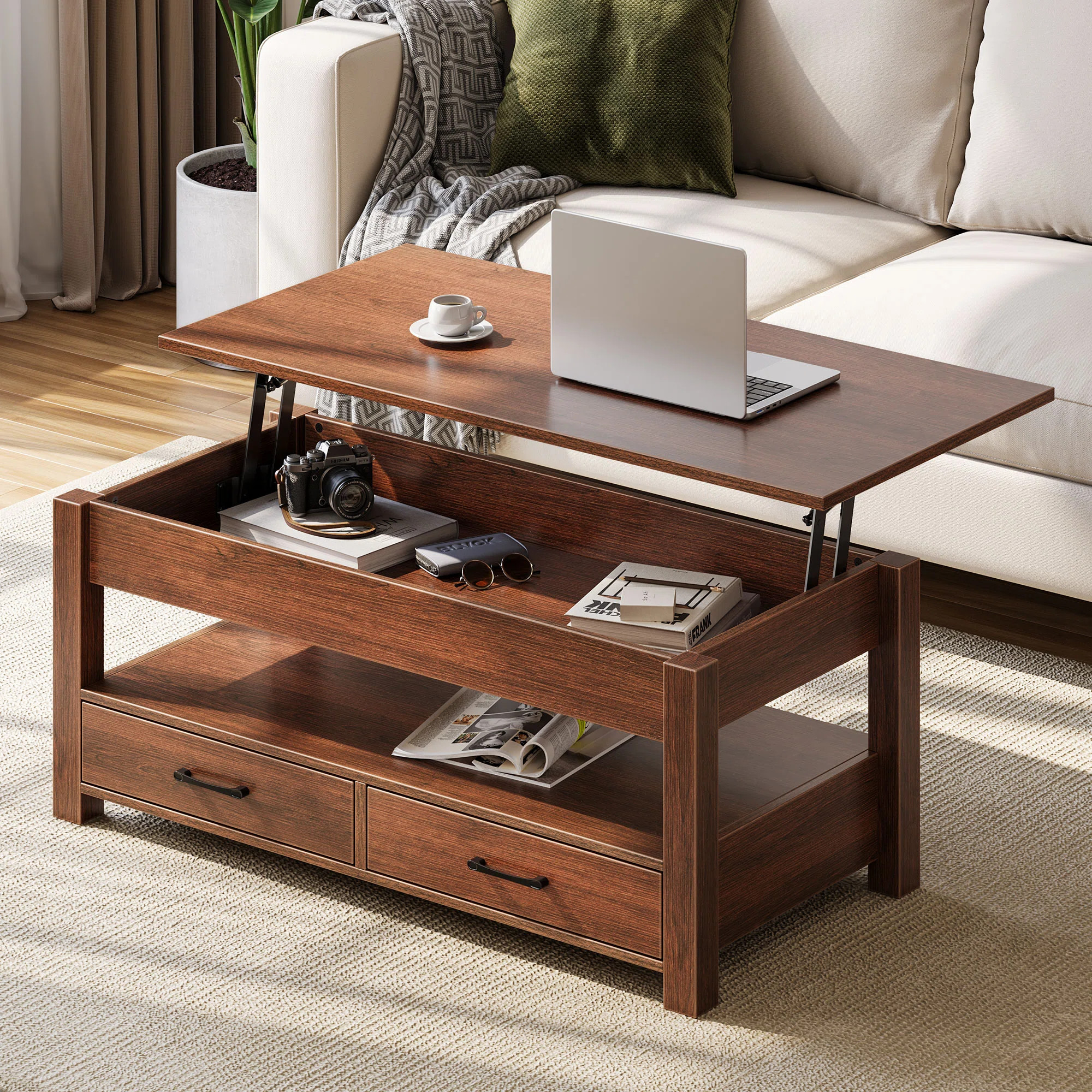 Coffee Table with Storage, Lift Top Coffee Table for Living Room | Wayfair North America