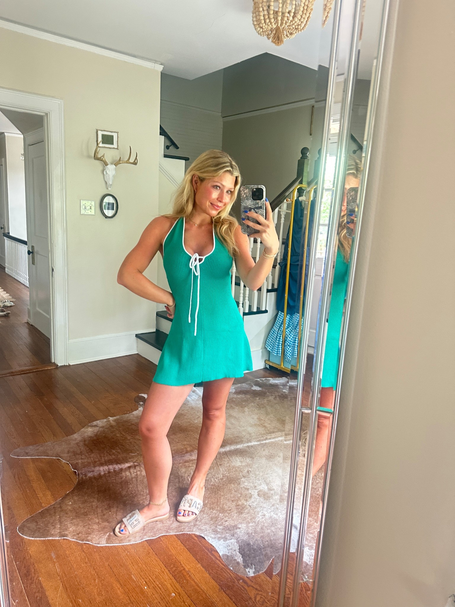 Xxs / size down! Target dress / halter dress / green dress / vacation dress 

#LTKSummerEdit #LTKStyleTip #LTKPetite