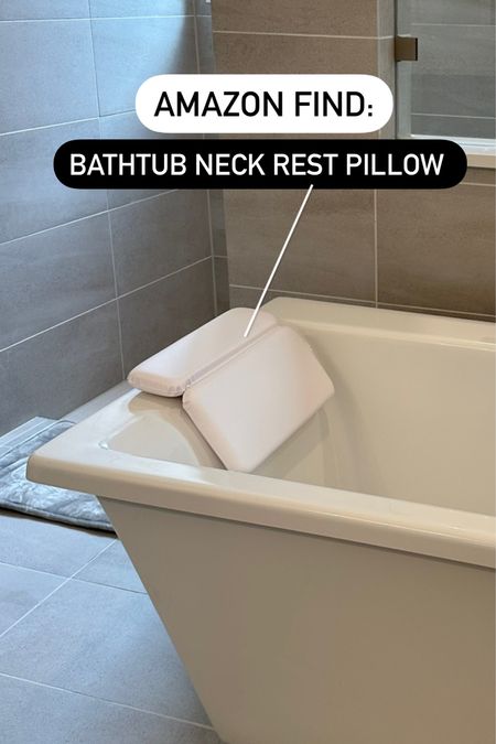 You need this bathtub neck rest pillow! Linked mine from Amazon! 

#LTKbeauty #LTKFind #LTKhome