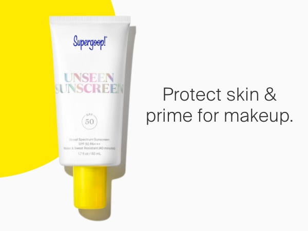 Supergoop! Unseen Sunscreen SPF 50 Invisible Sun Protection for Face - Broad Spectrum Face Sunscreen + Makeup-Gripping Primer - Weightless, Scentless, Oil Free - For All Skin Types - 1.7 fl oz | Amazon (US)