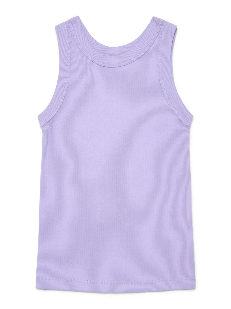 Wonder Nation Girls Kid Tough Ribbed Tank Top, Sizes 4-18 & Plus | Walmart (US)