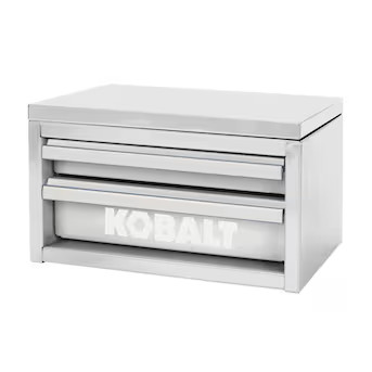 Kobalt Portable Mini Toolbox 10.83-in W x 5.91-in H x 5.91-in D 2 -Drawer White Steel Tool Box | Lowe's