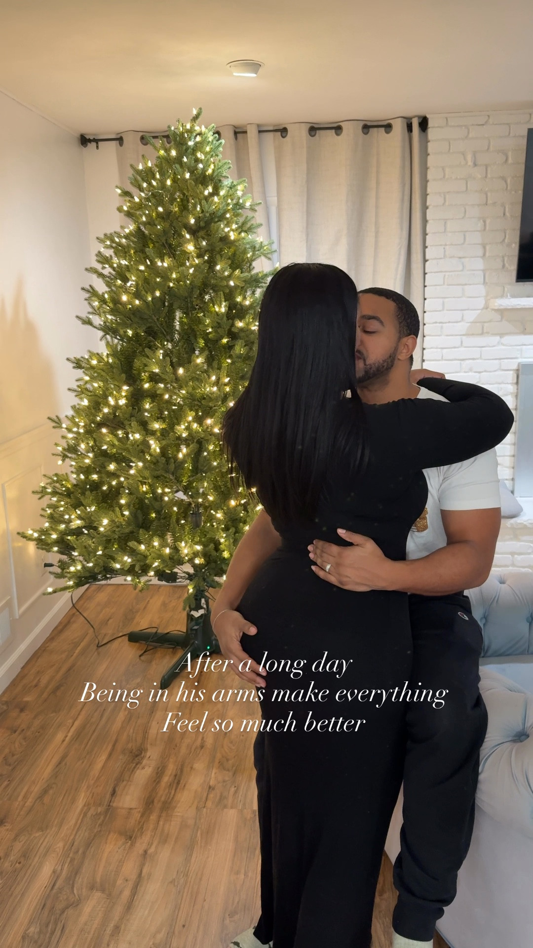 The tree is up 

#LTKHoliday #LTKHome #LTKmomlife