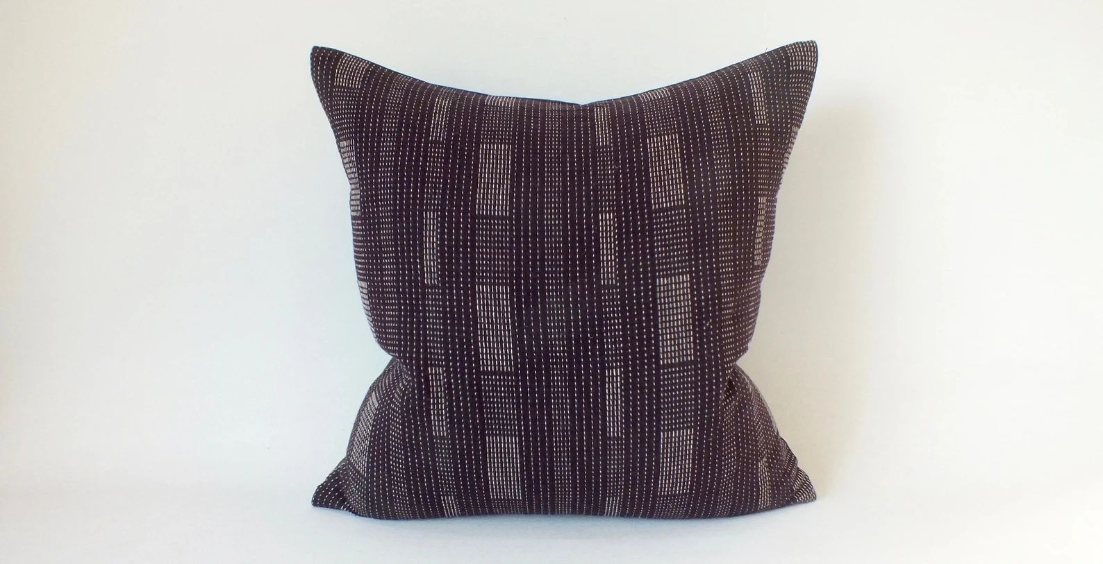 Brown  White Striped Sofa cushion-Cover Beanbags and Ottoman tribal Fabric decorative cushion cov... | Etsy (US)