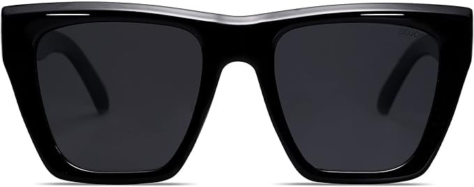 SOJOS Vintage Oversized Square Cat Eye Polarized Sunglasses for Women Trendy Fashion Cateye Style... | Amazon (US)