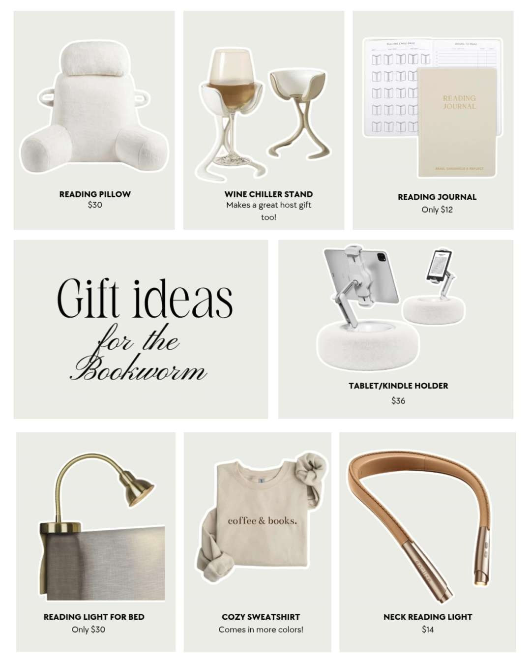 
Gift Ideas for the bookworm, gifts for readers, book lover gifts, reader gifts, cozy gifts, gift under 50, gifts under 50, gift under 25, gifts under 25, gifts for teens, gifts for home, home gifts, homebody gifts, amazon finds, amazon gifts

 

 

#LTKGiftGuide #LTKHoliday #LTKActive