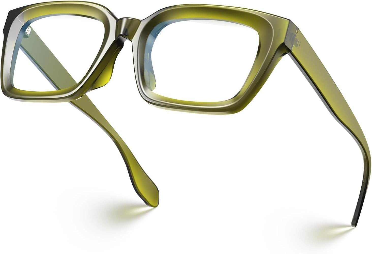 VISOONE Chunky Square Anti Glare UV400 Blue Light Blocking Computer Glasses | Amazon (US)