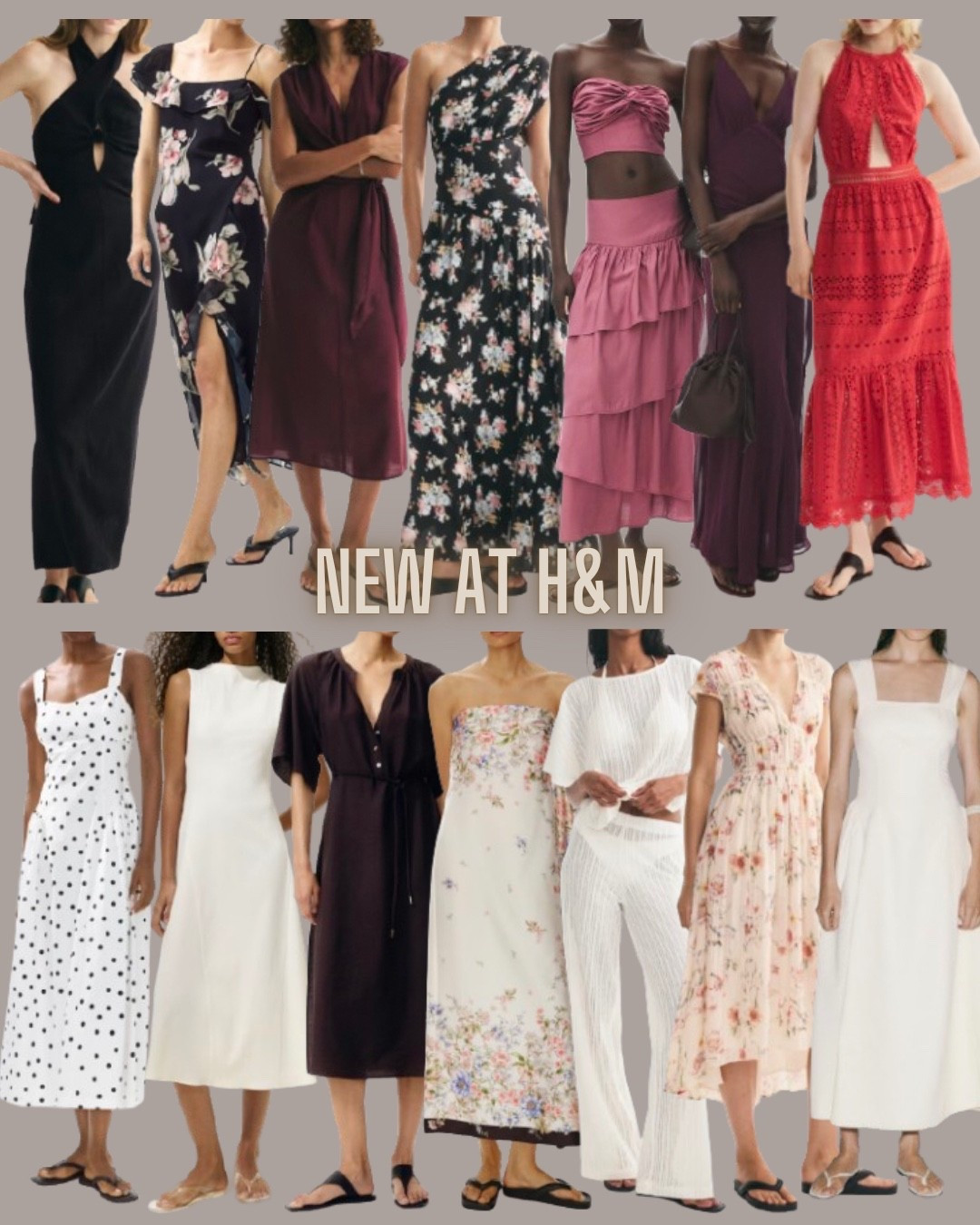 H&M fashion 
Resort wear
Vacation outfit
Wedding guest dress
Matching set