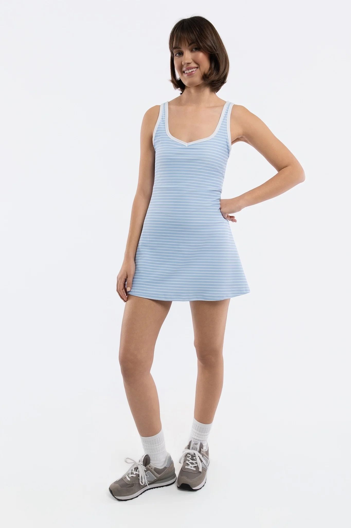 Renee Dress - Rain Stripe | Smith and Quinn