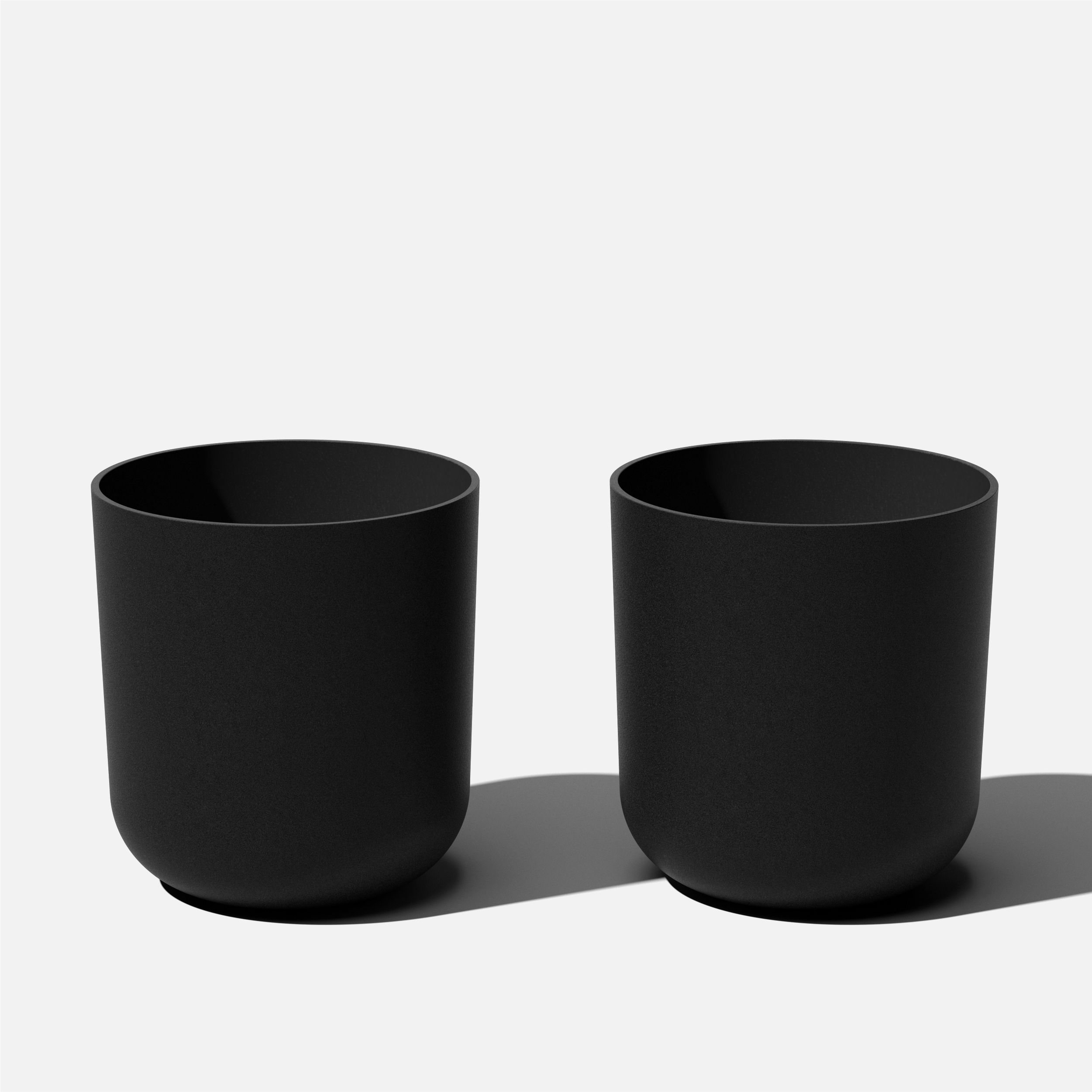Veradek Mason Series Kona 10" Plastic-Stone Planter - Black | Walmart (US)