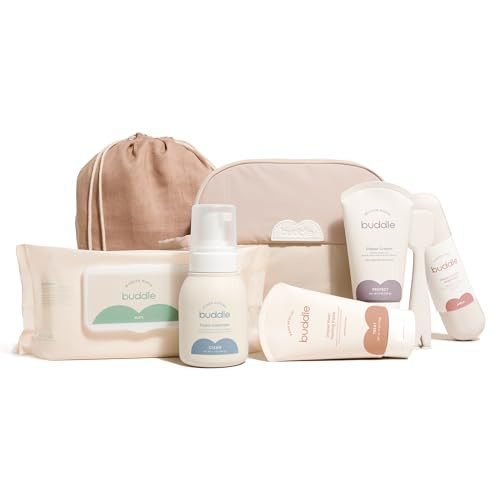 Buddle Diaper Rash Gift Set, 6-Piece Kit, 40% Zinc Oxide Ointment, Diaper Cream, Foam Cleanser, Wipes, Paddle Pal Silicone Spatula & Bag | Amazon (US)