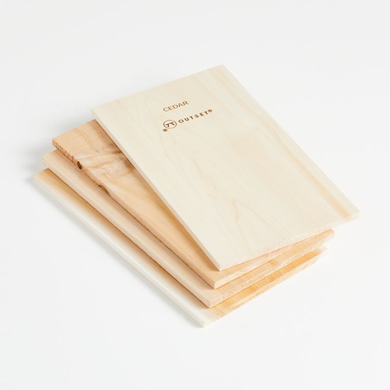 Cedar Grilling Planks, Set of 4 | Crate and Barrel | Crate & Barrel