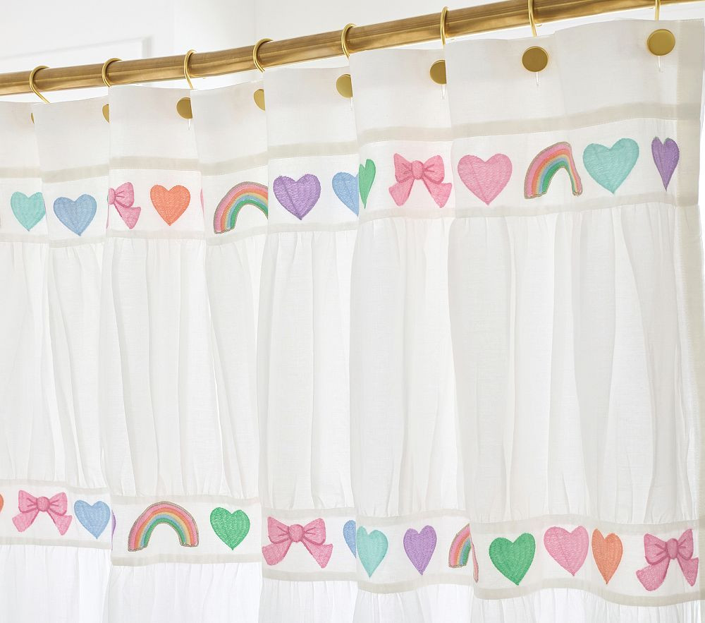 Stoney Clover Lane Embroidered Shower Curtain | Pottery Barn Kids