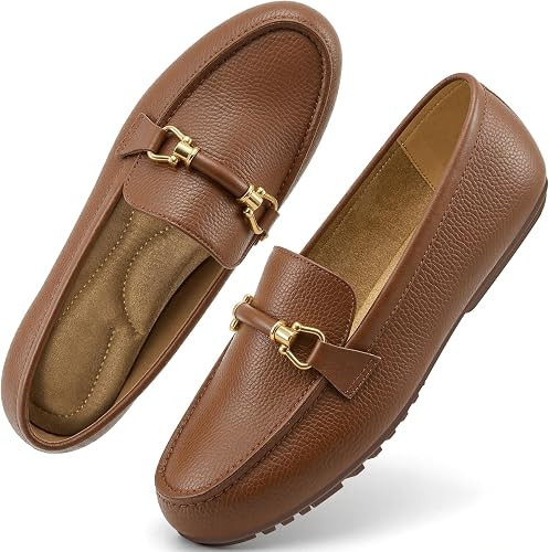 HARENCE Loafers for Women Comfortable Slip On Business Work Flats Shoes Casual Driving Moccasins ... | Amazon (US)