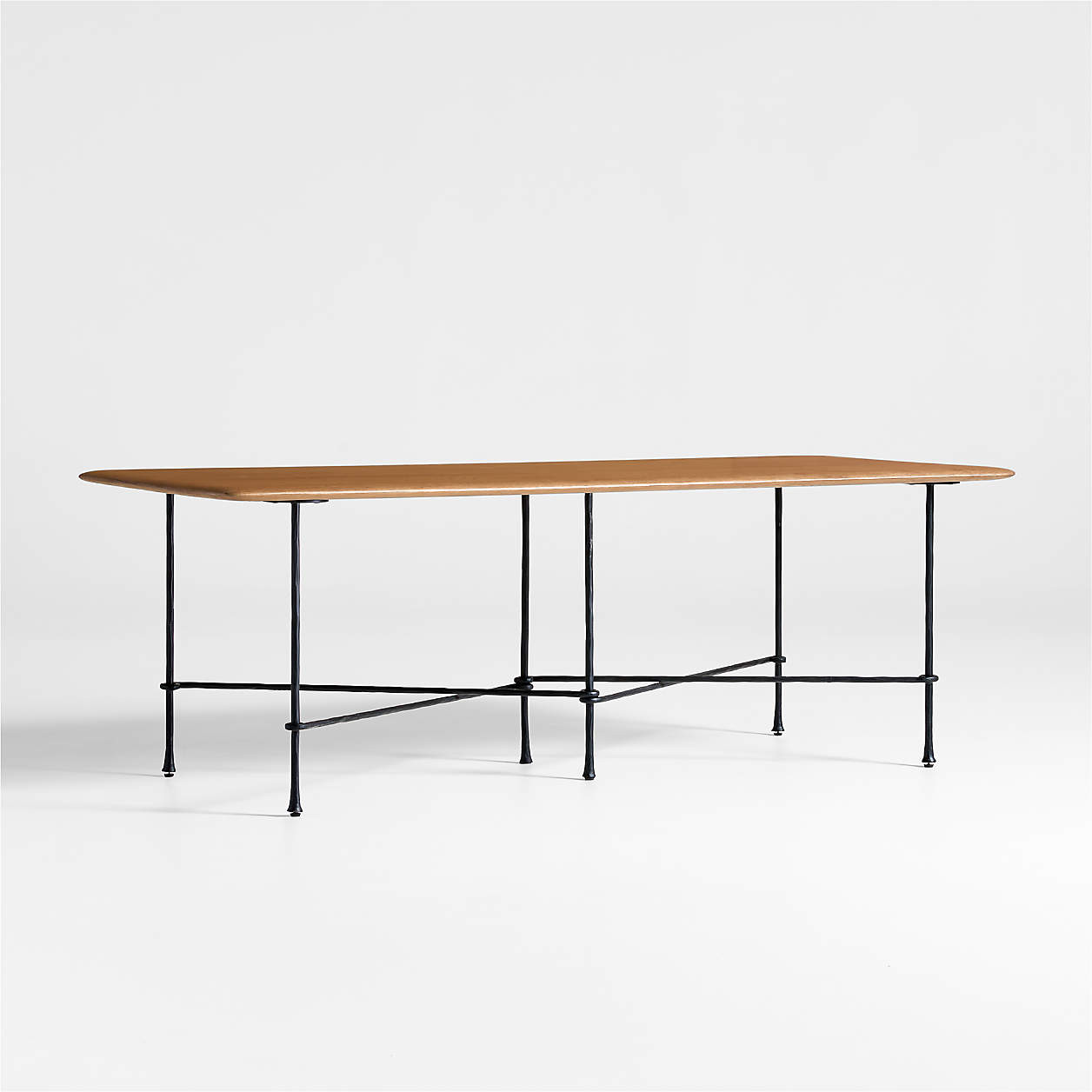 Brussels 88" Solid Oak Wood Dining Table + Reviews | Crate & Barrel | Crate & Barrel