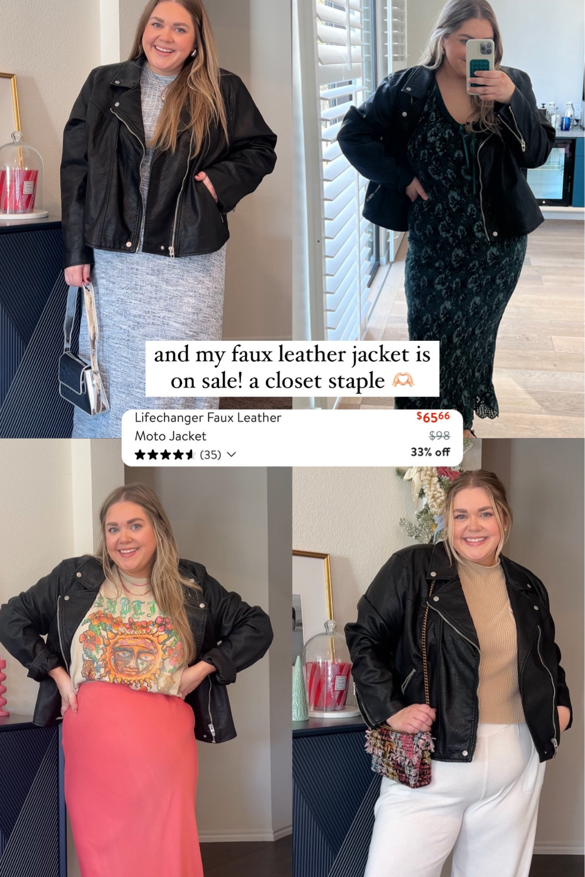 Haylo Faux Leather Coat