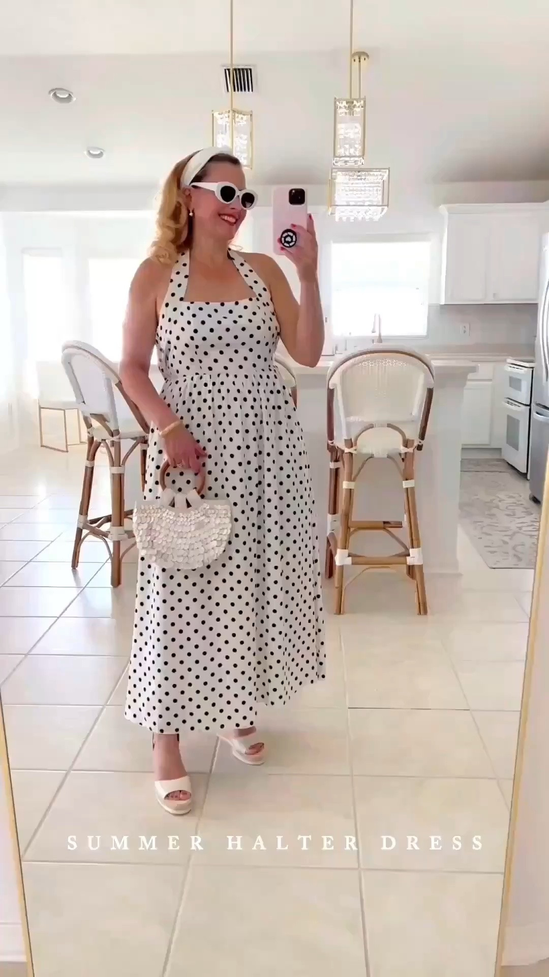 🫶🏻SUMMER MAXI DRESS: #ad Bringing some summer vibes with this outfit! #petalandpup @Petal & Pup 

🫶🏻Loving this polka dot maxi dress. It beautifully highlights your shoulders. The length of the dress is perfect and it creates a chic silhouette as you move. 

🫶🏻It has functional side pockets, an inside lining and zips up the back. I’m wearing a large. There is NO STRETCH on the back panels. This is a tight fit for me. I’m a 36B chest. Fabric feels fantastic!

#LTKSeasonal #LTKOver40 #LTKWedding #LTKTravel #LTKgrwm #LTKootd #LTKMidsize #LTKSwim #LTKvlog