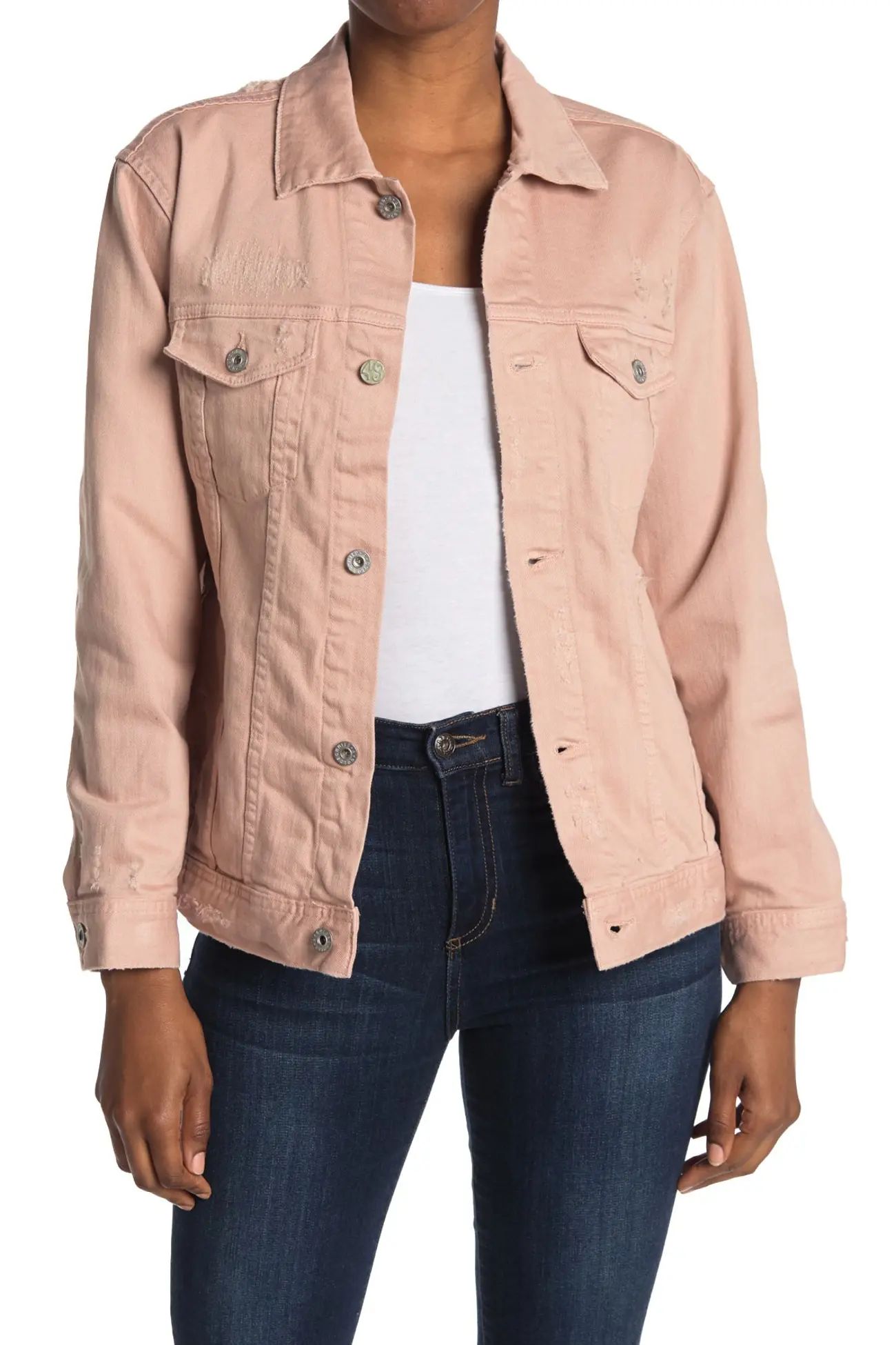 AG | Nancy Distressed Denim Jacket | Nordstrom Rack | Nordstrom Rack