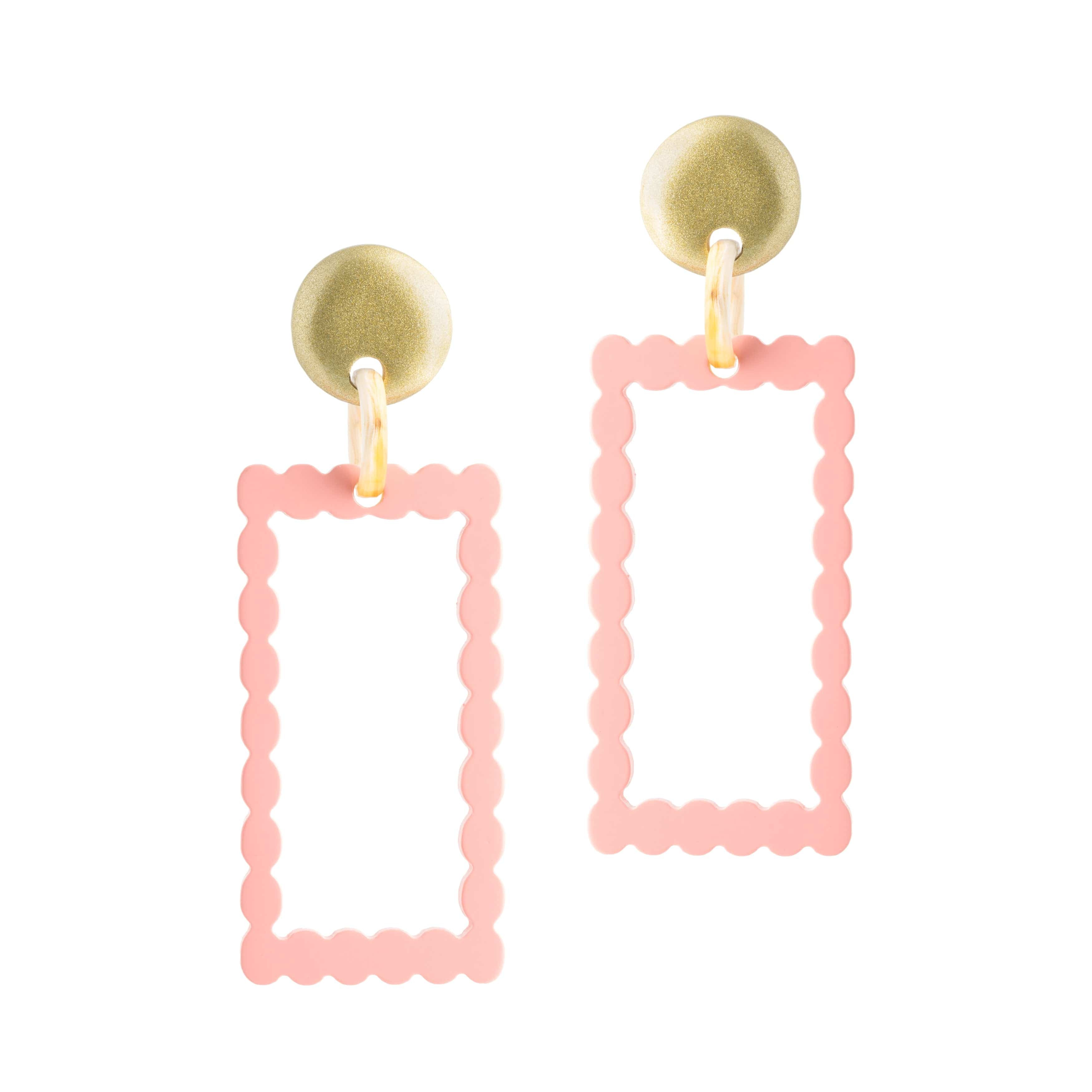 Blush Dot Dangles | Sunshine Tienda