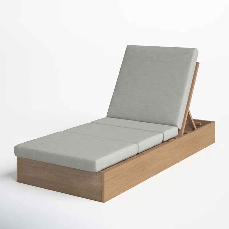 Fatima Outdoor Eucalyptus Chaise Lounge | Wayfair North America