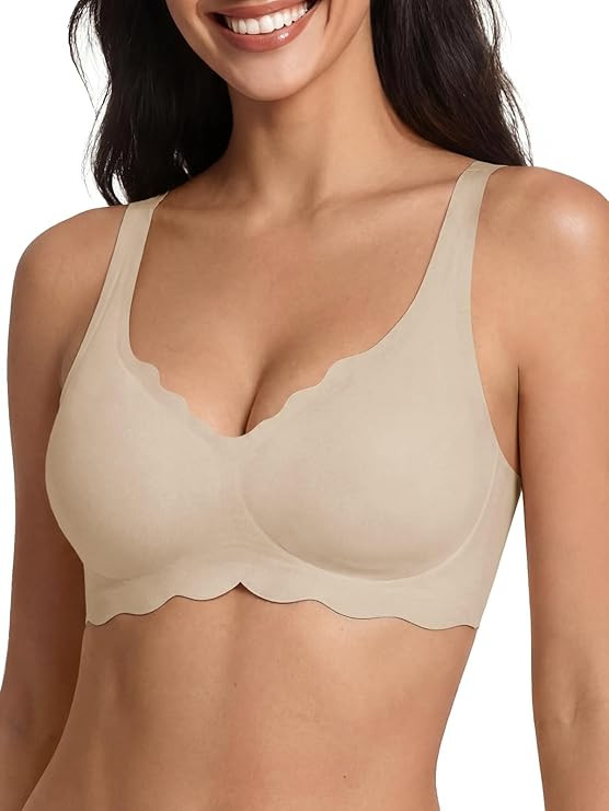 Tankaneo Womens Wireless Jelly Bras No Underwire Soft Bralette Comfortable Full Coverage Seamless... | Amazon (US)