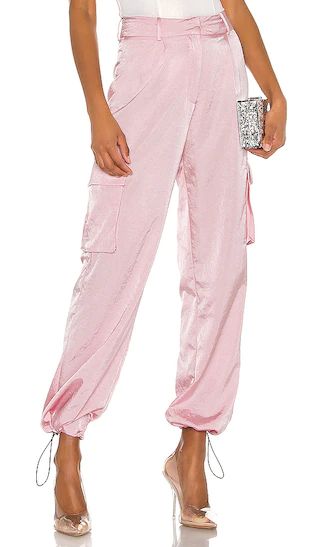 Seleste Drawstring Jogger Pant in Pink | Revolve Clothing (Global)