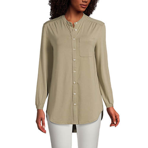 Women's Long Sleeve Jersey A-line Tunic | Lands' End (US)