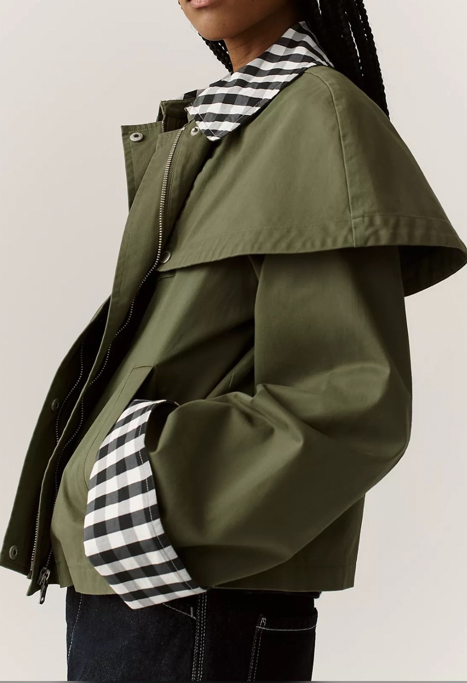 Gingham lined jacket 

#LTKValentine #LTKootd #LTKmomlife