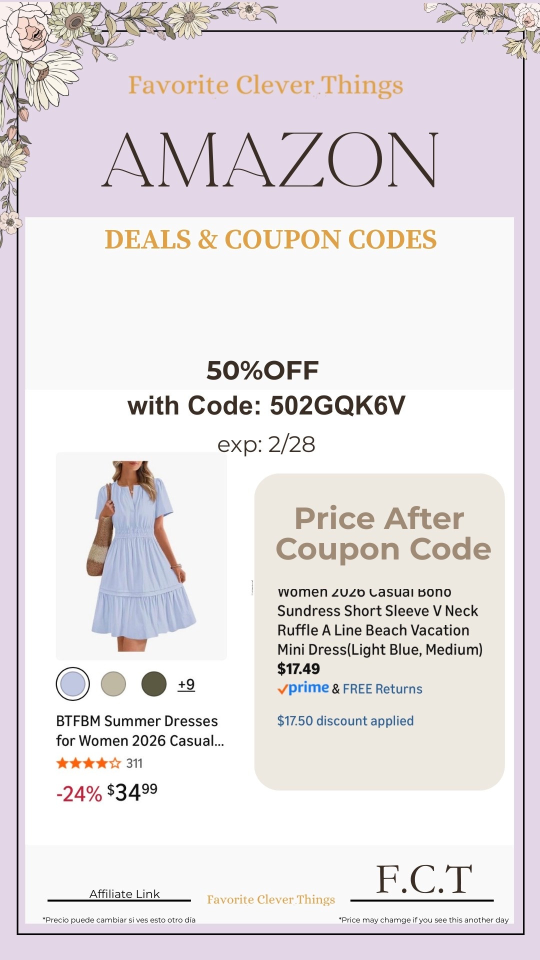 Summer dresses
Dress sale
Amazon codes
Dresses
Vacation outfit
Spring dress
Floral dresses

#LTKTravel #LTKSeasonal #LTKSaleAlert