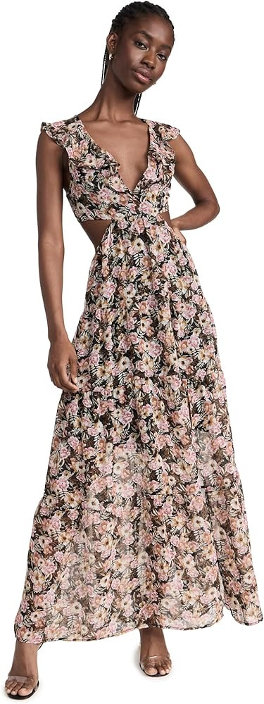 ASTR the label Women's Maxi Floral Cutout Dress | Amazon (US)