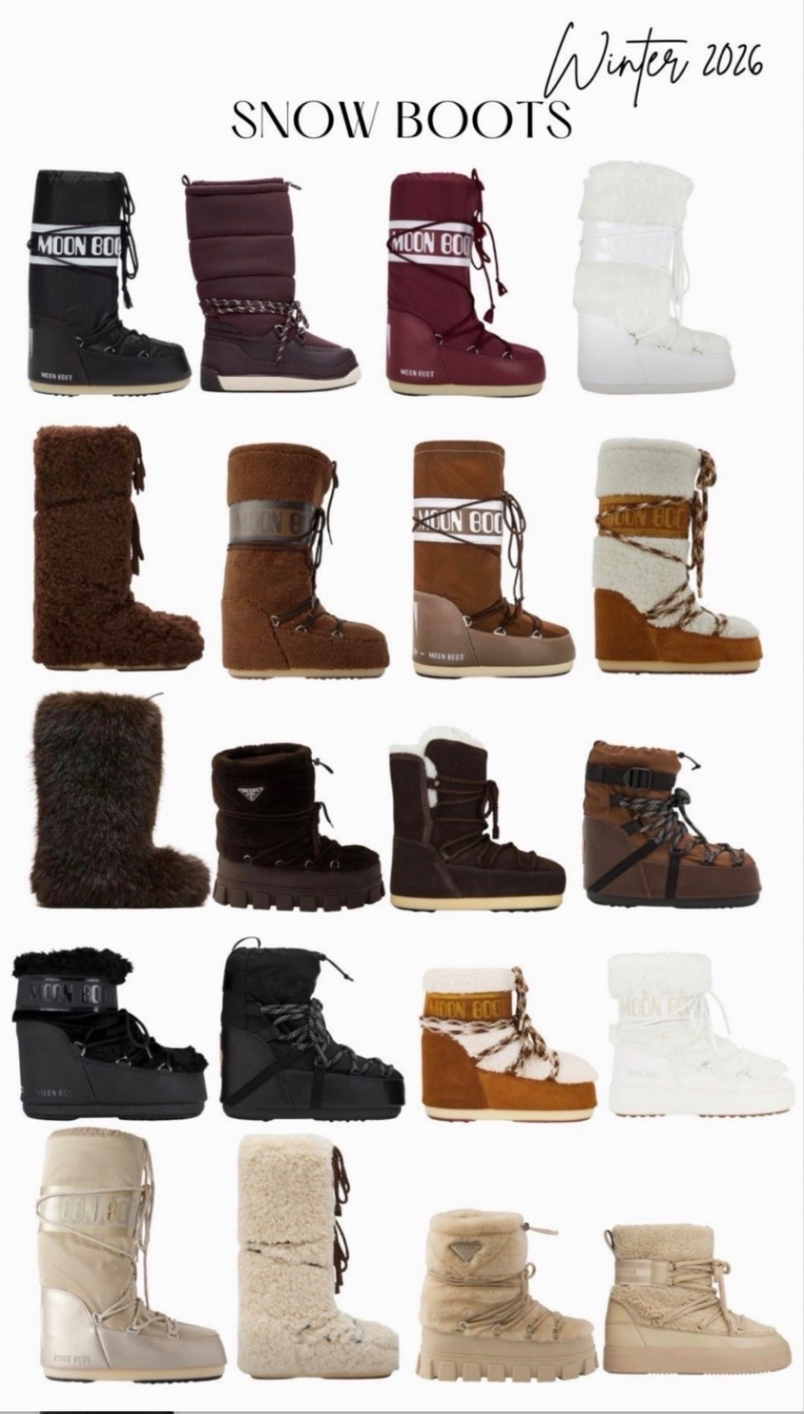 Shop snow boots for winter or a ski vacay this year 
#snowboots #skiboots #boots #winter #warm #moonboots #ski #snow #fur #waterproof 



#LTKHoliday #LTKTravel #LTKSeasonal

#LTKCyberWeek #LTKFindsUnder100 #LTKSaleAlert