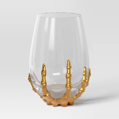 15.36 oz Stemless Skeleton Wine Glass - Threshold™ | Target